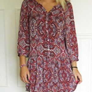 Boho Chic Paisley Print Dress
